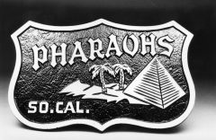 Plaque Pharaohs So. Cal.
