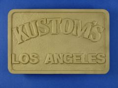 Plaque Kustoms Los Angeles - Bronze