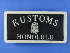 Plaque Kustoms Honolulu
